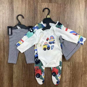 Fehér|Színes színű Fiú Body - ( F&F ) 56