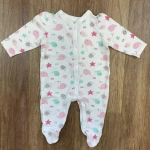 Fehér színű Lány Rugdalózó - ( C&A ) 68