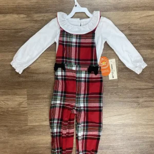 Fehér|Piros színű Lány Ruha - ( Egyéb ) 116