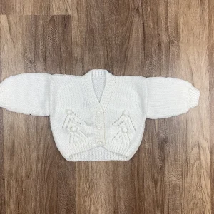 Ekrü színű Lány Kardigán - ( Egyéb ) 56