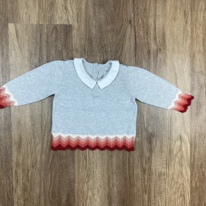 Fehér|Piros|Szürke színű Lány Pulóver - ( Marks & Spencer ) 74