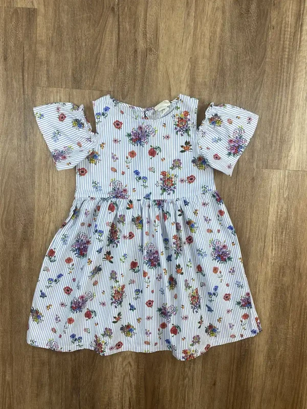 Kék|Fehér színű Lány Ruha - (H&M) 128