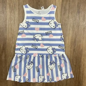Fehér|Kék színű Lány Ruha - (H&M) 110|116