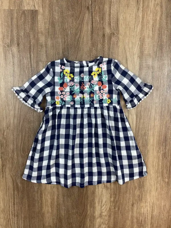 Kék|Fehér színű Lány Ruha - (H&M) 92