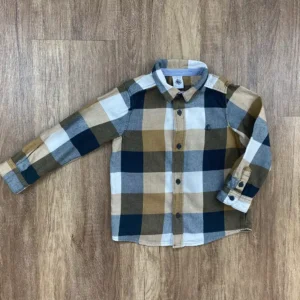 Barna|Kék|Fehér színű Fiú -  Ing ( Egyéb ) 104