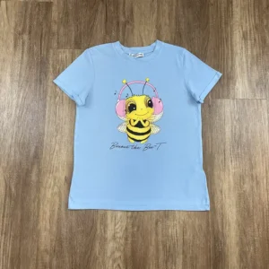 Kék színű Rövid ujjú Lány Póló (Egyéb) XS