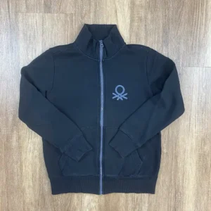 Fekete színű Hosszú ujjú Fiú Pulóver (Benetton) 134