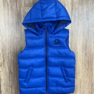 Kék színű Kapucnis Fiú Mellény (Benetton) 134