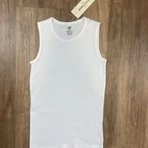 Fehér színű Ujjatlan Fiú Trikó (H&M) 134, 140