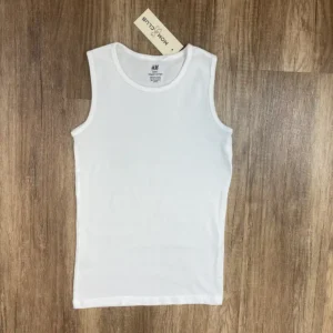 Fehér színű Ujjatlan Fiú Trikó (H&M) 134, 140