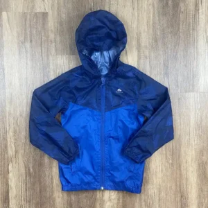 Kék színű Kapucnis Fiú Kabát (Quechua) 128