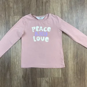 Rózsaszín színű Hosszú ujjú Lány Póló (H&M) 104, 98