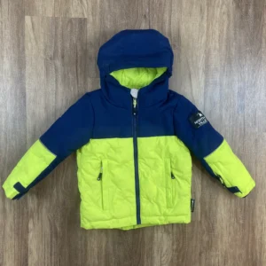 Kék, Zöld színű Kapucnis Fiú Kabát (Egyéb) 104