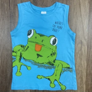 Kék színű Ujjatlan Fiú Felső (C&A) 116