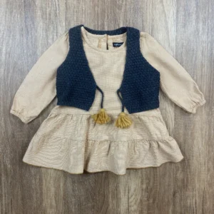 Barna, Szürke színű Hosszú ujjú Lány Ruha (Reserved) 68