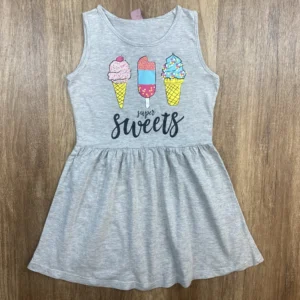 Szürke színű Ujjatlan Lány Ruha (Kiki & Koko) 128