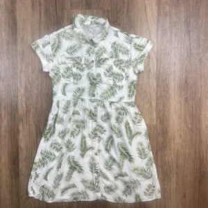 Fehér, Zöld színű Hosszú ujjú Lány Ruha (H&M) 134