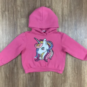 Pink színű Kapucnis Lány Pulóver (H&M) 104