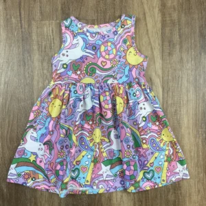 Színes színű Ujjatlan Lány Ruha (Egyéb) 104, 98