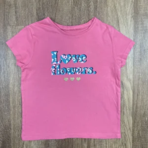 Rózsaszín színű Rövid ujjú Lány Póló (InExtenso) 104