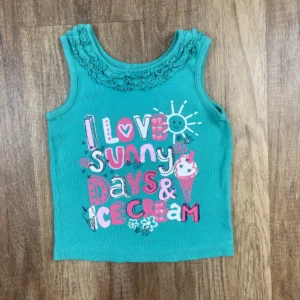 Zöld színű Ujjatlan Lány Póló (George) 104, 98