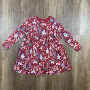 Piros színű Hosszú ujjú Lány Ruha (Next) 116, 122