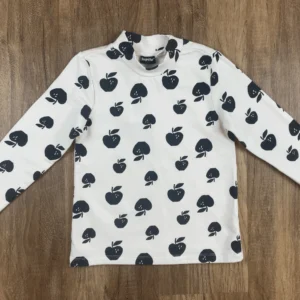 Bézs, Fekete színű Hosszú ujjú Lány Póló (Lupillu) 110, 116