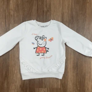 Fehér színű Hosszú ujjú Lány Pulóver (Egyéb) 104