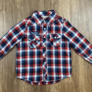 Bordó, Fehér, Kék színű Hosszú ujjú Fiú Ing (Egyéb) 116, 122