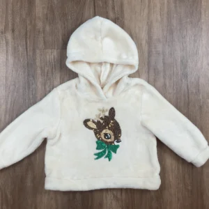 Bézs színű Kapucnis Lány Pulóver (H&M) 98