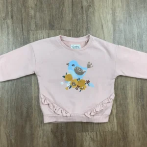 Rózsaszín színű Hosszú ujjú Lány Pulóver (C&A) 98