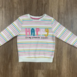 Színes színű Hosszú ujjú Lány Pulóver (George) 104, 110