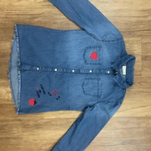 Kék színű Hosszú ujjú Lány Ing (Egyéb) 134, 140