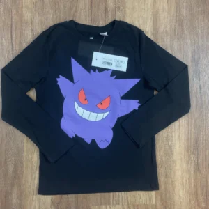 Fekete színű Hosszú ujjú Lány Póló (H&M) 122, 128