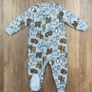 Szürke színű Hosszú ujjú Fiú Rugdalózó (Carter's) 80