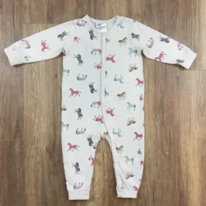 Drapp színű Hosszú ujjú Fiú Rugdalózó (H&M) 80