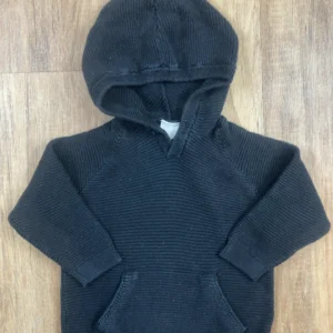 Fekete színű Kapucnis Fiú Pulóver (H&M) 74