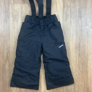 Fekete színű Kantáros Fiú Nadrág (Wedze) 92, 98