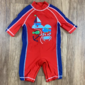 Kék, Piros színű Rövid szárú Fiú Fürdőruha (Mothercare) 74, 80