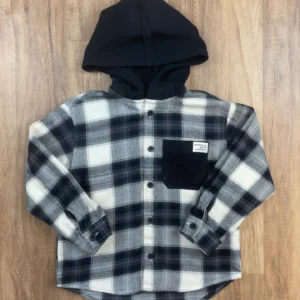 Fehér színű Kapucnis Fiú Ing (Zara) 104