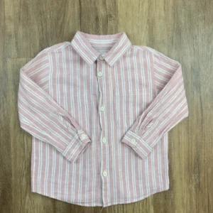 Fehér, Rózsaszín színű Hosszú ujjú Fiú Ing (Zara) 104