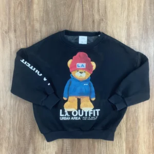 Fekete színű Hosszú ujjú Fiú Pulóver (Zara) 110