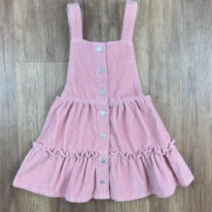 Rózsaszín színű Kantáros Lány Ruha (Egyéb) 92, 98