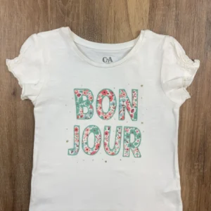 Fehér színű Rövid ujjú Lány Póló (C&A) 104