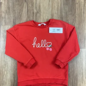 Piros színű Hosszú ujjú Lány Pulóver (H&M) 122, 128