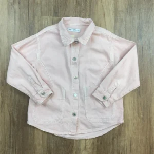 Rózsaszín színű Hosszú ujjú Lány Kabát (Zara) 128, 134