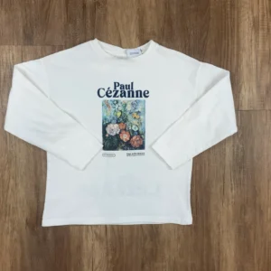 Fehér színű Hosszú ujjú Lány Póló (Zara) 134, 140