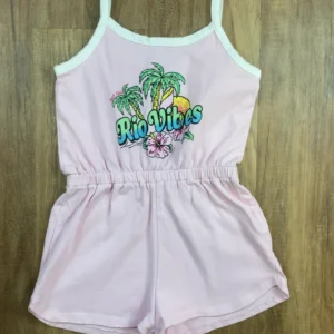 Rózsaszín színű Ujjatlan Lány Overál (Zara) 140