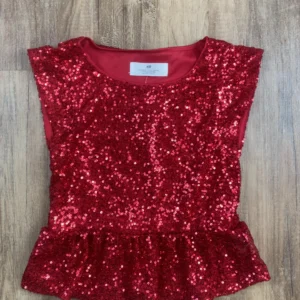 Piros színű Rövid ujjú Lány Felső (H&M) 134, 140