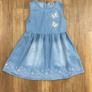 Kék színű Ujjatlan Lány Ruha (Egyéb) 110, 116